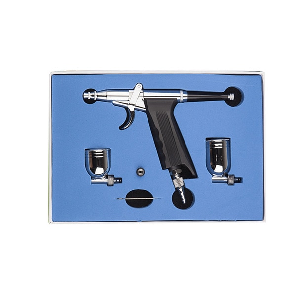 Dual-Action Airbrush Spray Gun Kit with Accessories - Image 8