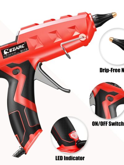 Heavy Duty Hot Melt Glue Gun with Adhesive Sticks