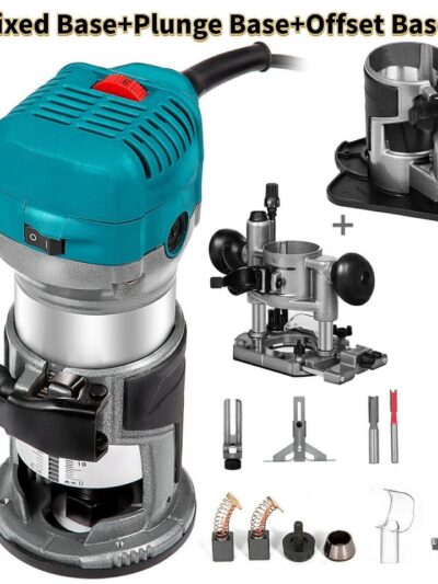 Electric Wood Router and Trimmer Machine for Woodworking