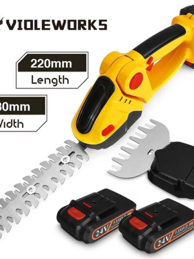 Cordless Electric Hedge Trimmer and Lawnmower