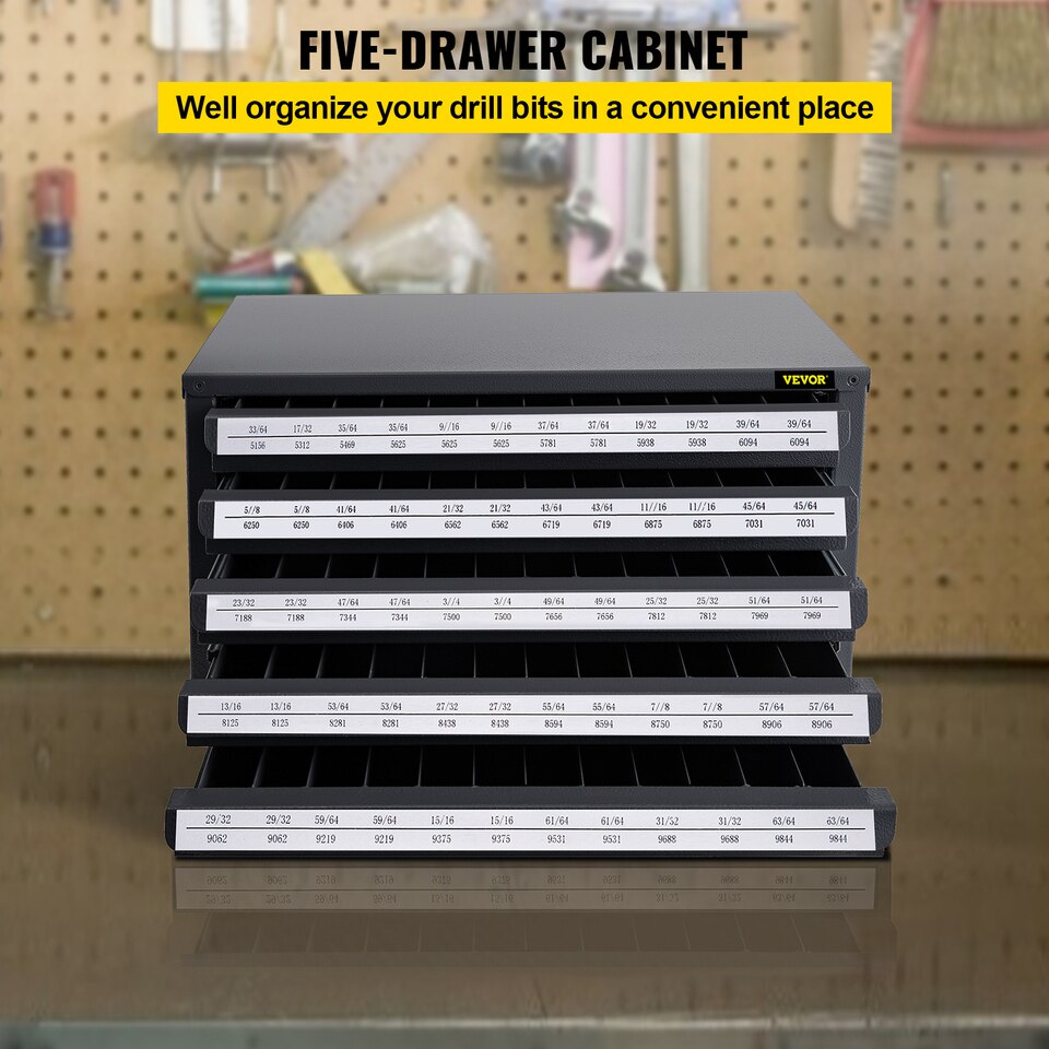 5-Drawer Steel Tool Box for Workshop and Car Repair