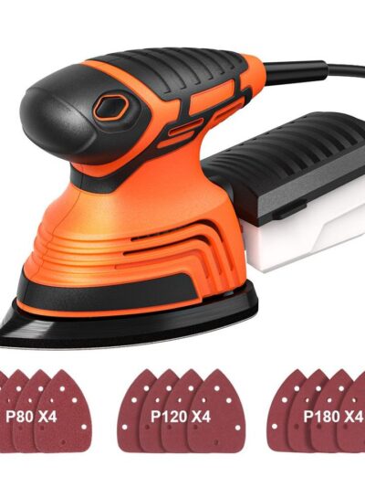 Electric Mouse Sander with Dust Collection Box