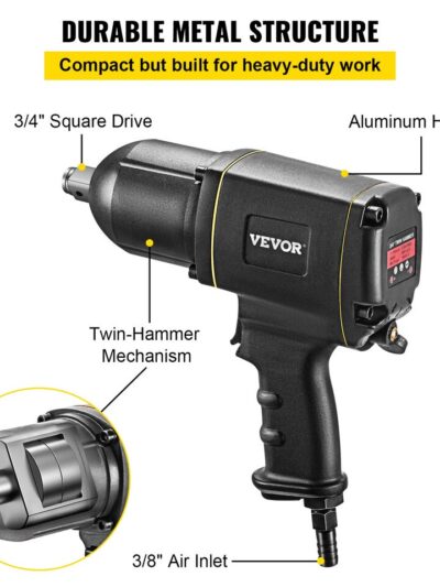 3/4" Pneumatic Impact Wrench with Huge Torque