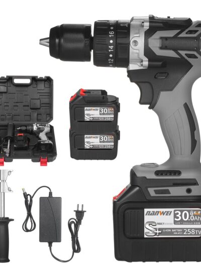 Cordless Electric Drill Driver with Hammer