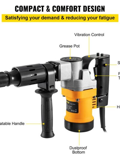 Rotary Hammer Drill for DIY Demolition