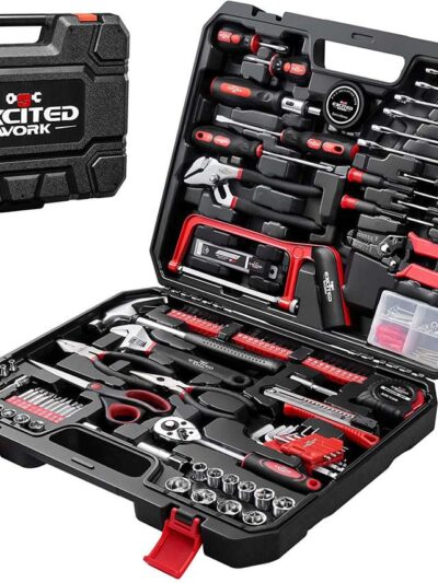 198-Piece Mechanic Tool Set with Plastic Storage Case