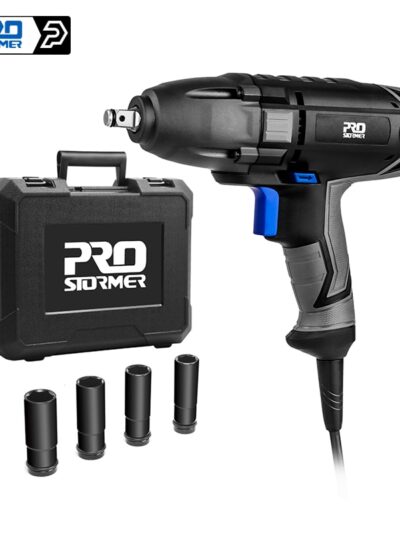 Electric Impact Wrench for Auto Repair with 4 Sockets
