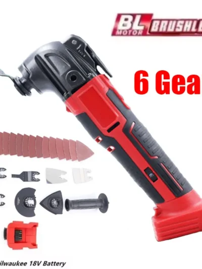 For Milwaukee 18V Battery Electric Oscillating Multi Function Tool 6 Gears Cordless