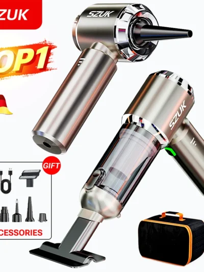 SZUK New Mini Car Vacuum Cleaner 985000Pa Wireless Vacuum Cleaner Powerful Suction