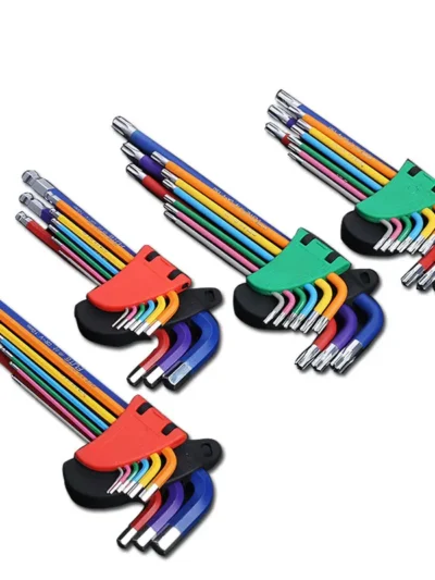 Allen Key Set L Wrench Kit For Allen Screw 9PCS Long Arm Hex Key Set