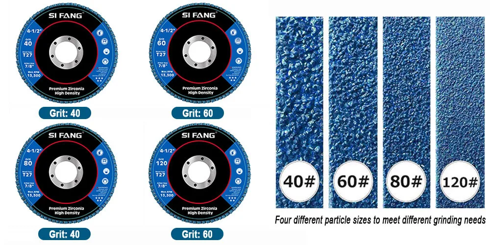 2/5/10pcs Flap Discs 115mm T27 Zirconia Grinding Wheels 40/60/80/120 Grit Professional Flap Discs Sanding For Angle Grinder - Image 14