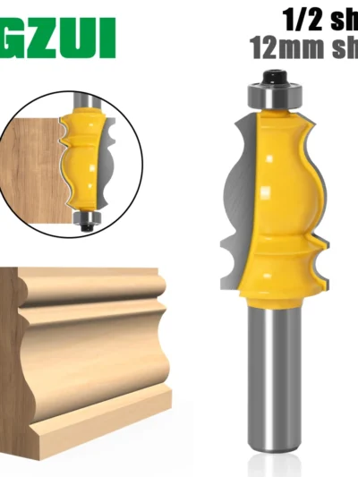 1PC Architectural Molding Router Bit - 1/2" Shank 12mm 8mm shank
