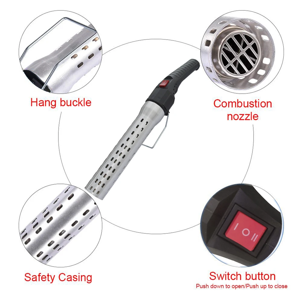 Electric Charcoal Lighter Starter for Barbecue Grill, BBQ Fire Smoker Tools - Image 5