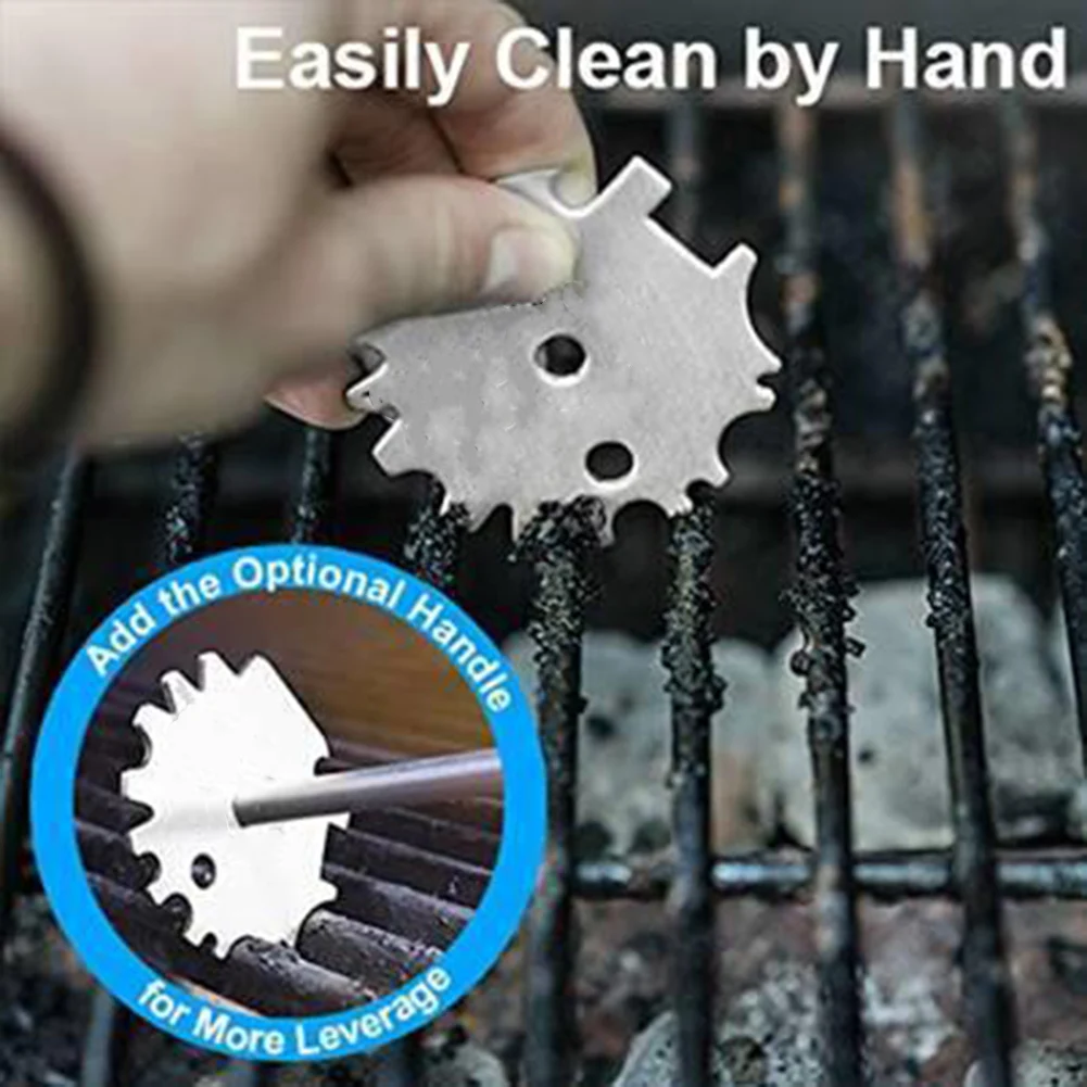 Portable Metal Grate Cleaner Oven Scraper Scrubber Bottle Opener kitchen BBQ Tool - Image 3