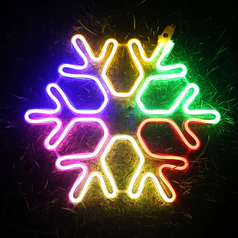 LED Small Flashing Lights, Simulator Snowflakes, Hanging Pendants, Christmas Decoration, Outdoor Trees - Image 4