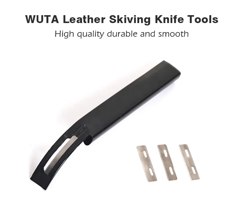 WUTA Black Sharp Leather Skiving Knife Tools DIY Leather Craft - Image 8