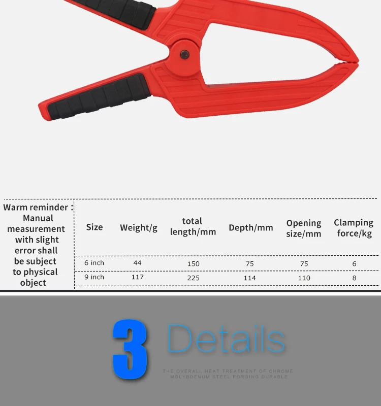 DURATEC Large Depth Plastic Spring Clamp Flexible Strong - Image 14
