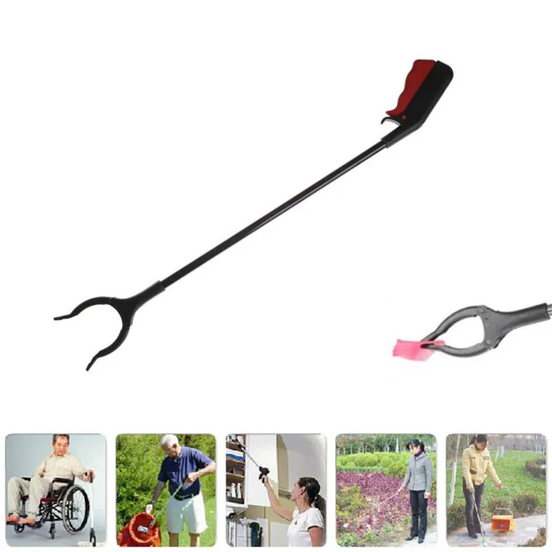 Trash Claw Arm Grip Useful Yard Cleaning Tool Helping Reach Hand Stick, Small Item Ground Garbage - Image 5