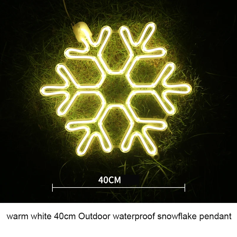 LED Small Flashing Lights, Simulator Snowflakes, Hanging Pendants, Christmas Decoration, Outdoor Trees - Image 18