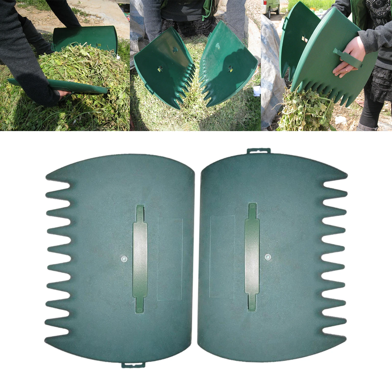 Lightweight Leaf scoops, Hand Rakes, Grabber Tool Claws Portable 1 Pair for Garden Cleaning Lawn Debris Grass Clippings Yard - Image 5