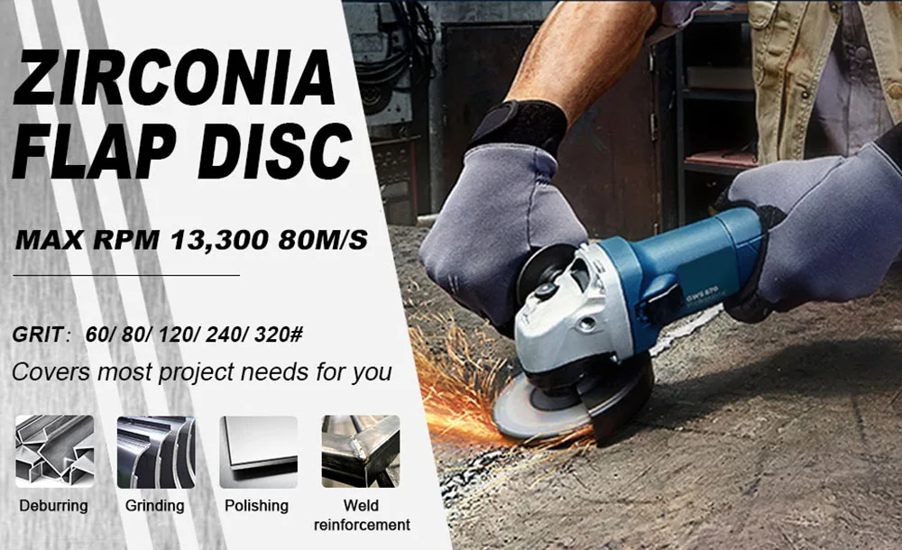 2/5/10pcs Flap Discs 115mm T27 Zirconia Grinding Wheels 40/60/80/120 Grit Professional Flap Discs Sanding For Angle Grinder - Image 16