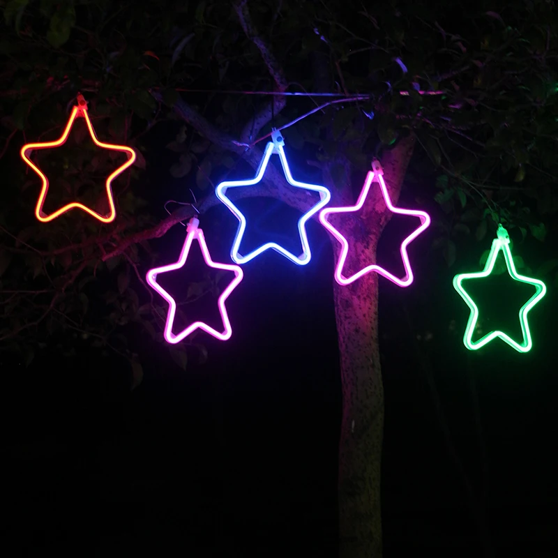 LED Small Flashing Lights, Simulator Snowflakes, Hanging Pendants, Christmas Decoration, Outdoor Trees - Image 5
