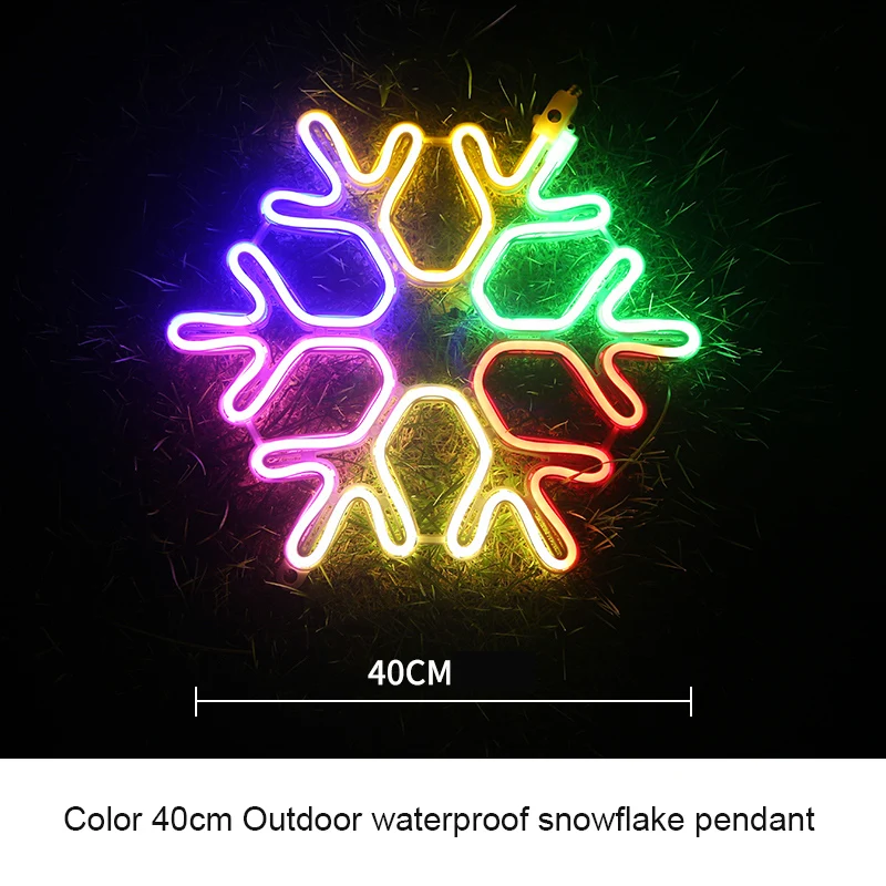 LED Small Flashing Lights, Simulator Snowflakes, Hanging Pendants, Christmas Decoration, Outdoor Trees - Image 17