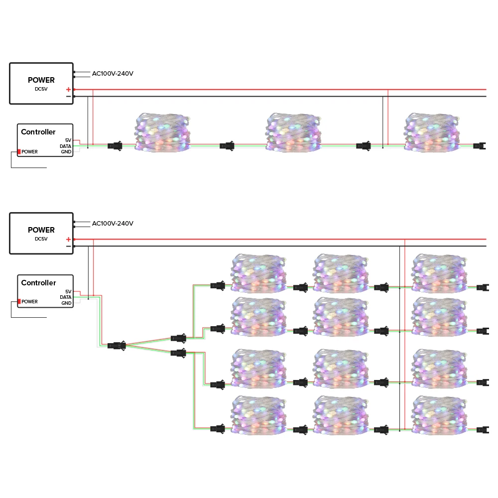 LED String Party Christmas Lights Decoration Music Outdoor Waterproof - Image 6