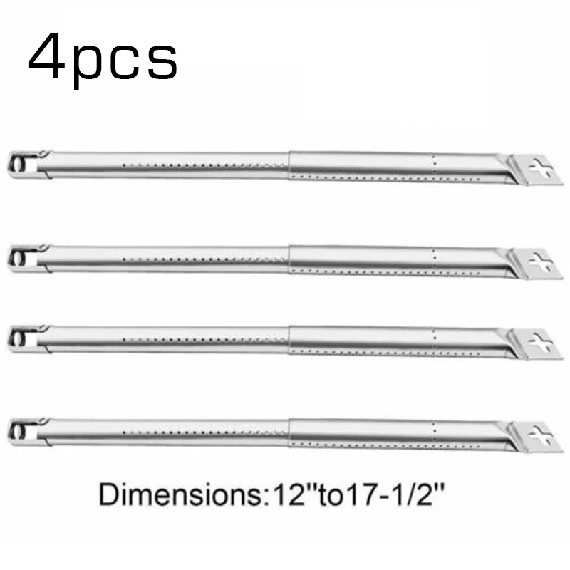 4pcs Scalable BBQ Gas Grill Tube Burners Adjustable 30-45cm Replaced Stainless Steel Tool Universal Replacement - Image 2