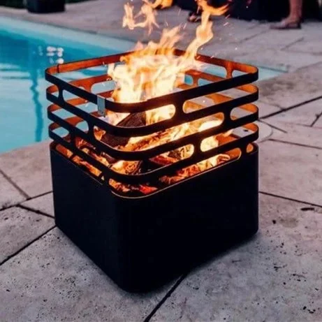 Patio outdoor gas heaters wood fuel stove firepit corten steel fire pit - Image 4