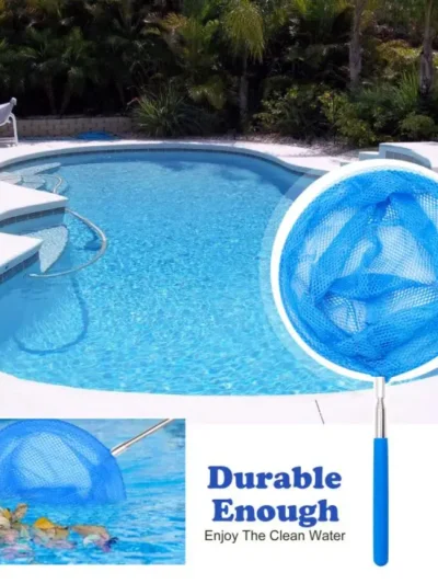 Leaf Skimmer Swimming Pools Lake Skimmer Net Pool Net Rubbish Cleaning Rake Leaf Mesh Deep Bag Net Swimming Pool Accessories