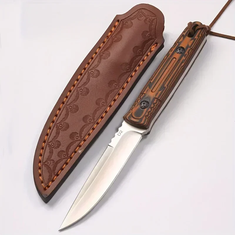 Survival Fixed Blade Knife Leather Sheath High Quality - Image 7
