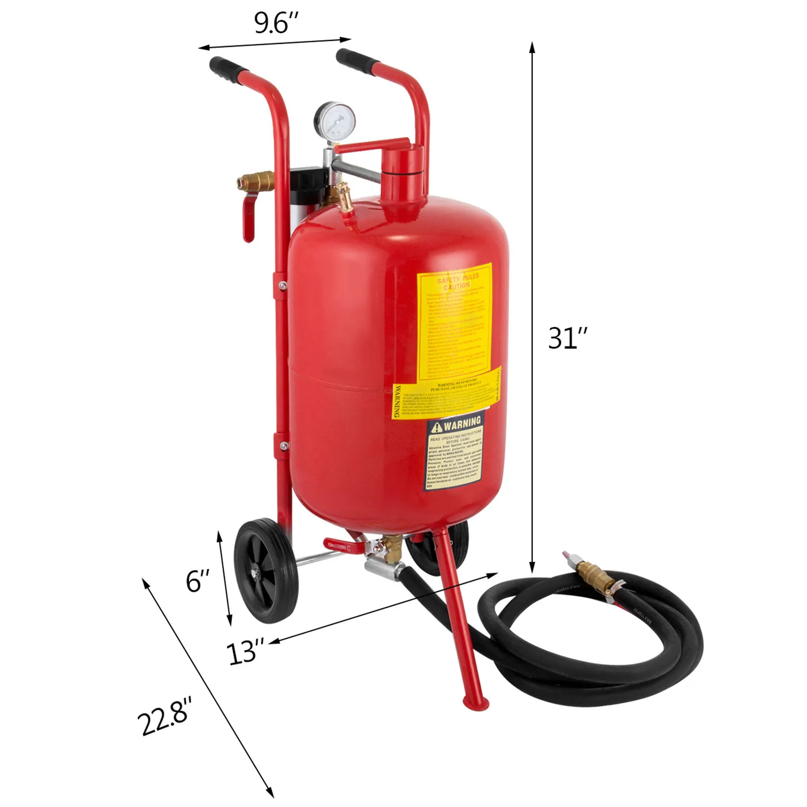 VEVOR Sand Blaster 10Gal Portable Air Sandblaster 125 Psi Pressure - Image 6