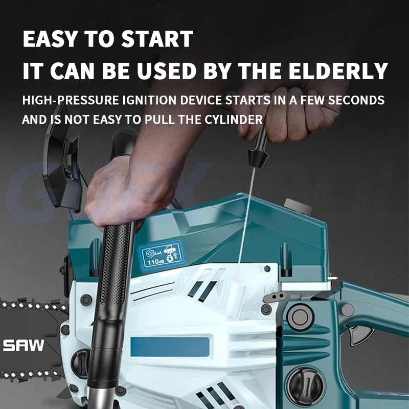 High-Power Chainsaw 9900W Logging Saw 87CC 4-Stroke Gasoline Chain Saw - Image 4