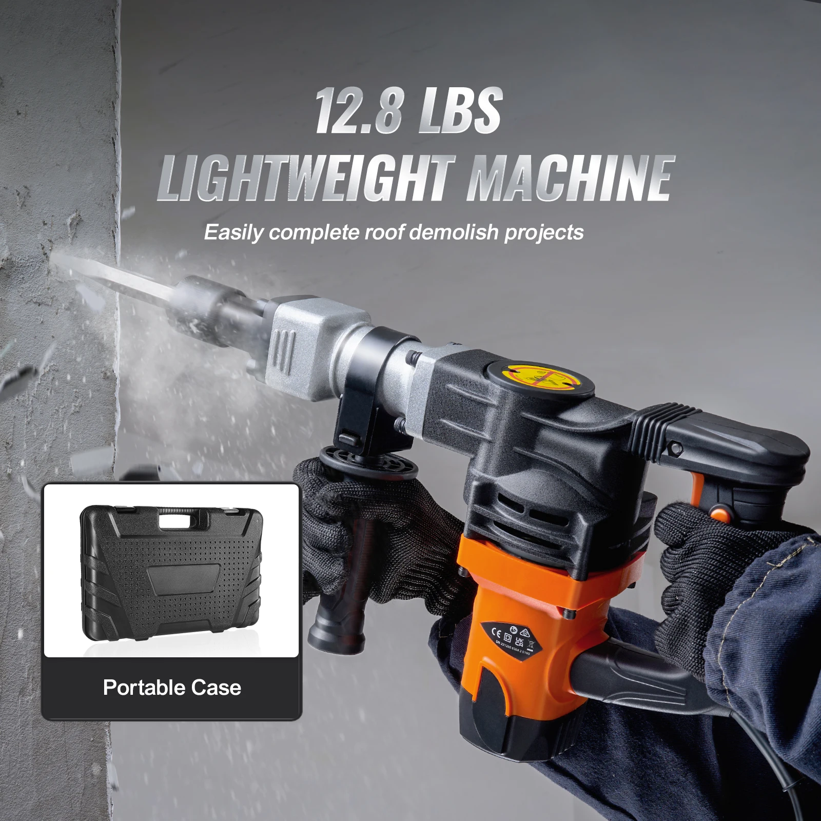 VEVOR 1400W Demolition Jack Hammer Electric Jackhammer - Image 5