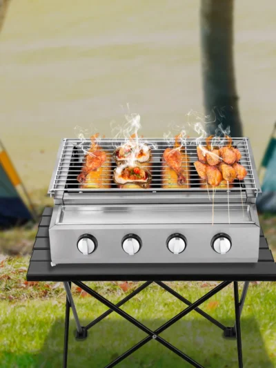 BBQ Propane Gas Stove Grill Stainless Steel Patio Garden Barbecue Grill