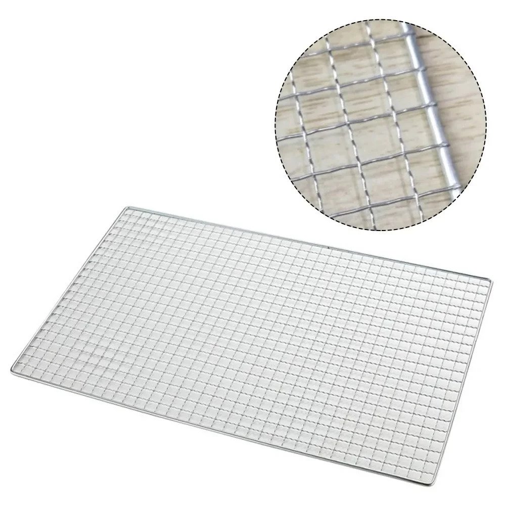 BBQ Grate Mesh Net Grill Grate Grid Grid Rack For Japanese Korean Grill Non Stick Grilling Mats Baking Net - Image 5