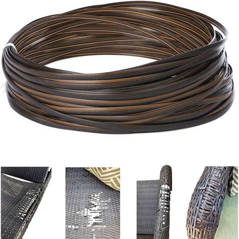 3X Wicker Repair Kit, Plastic Rattan For Patio Chair Repair Flat Wicker Furniture Repair Replacement - Image 4