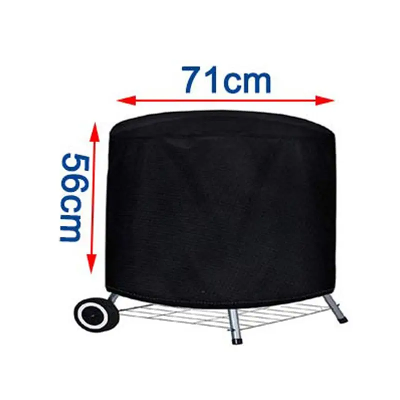5 Size Garden BBQ Grill Cover Outdoor Oven Waterproof Dust Cover 210D Oxford Cloth Protective Cover Round Furniture Grill Cover - Image 10