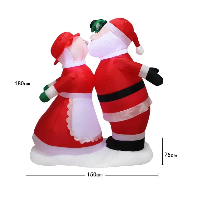 Inflatable Santa Claus Spouse Model With Led Lights - Image 2