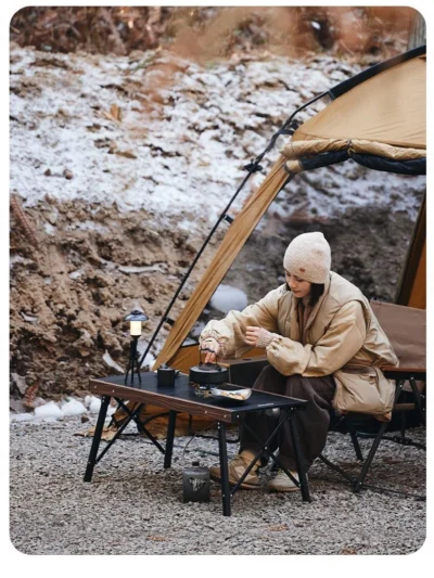 Naturehike Folding Aluminum Alloy IGT Table Camping Outdoor Multifunctional Portable Removable BBQ Grill Wood Picnic Fishing