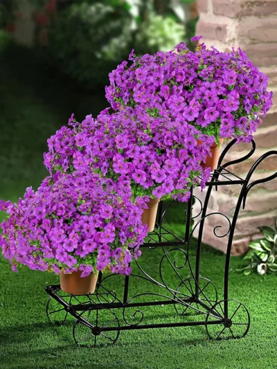 Fake Flowers Outdoor UV Resistant Faux Artificial Plants