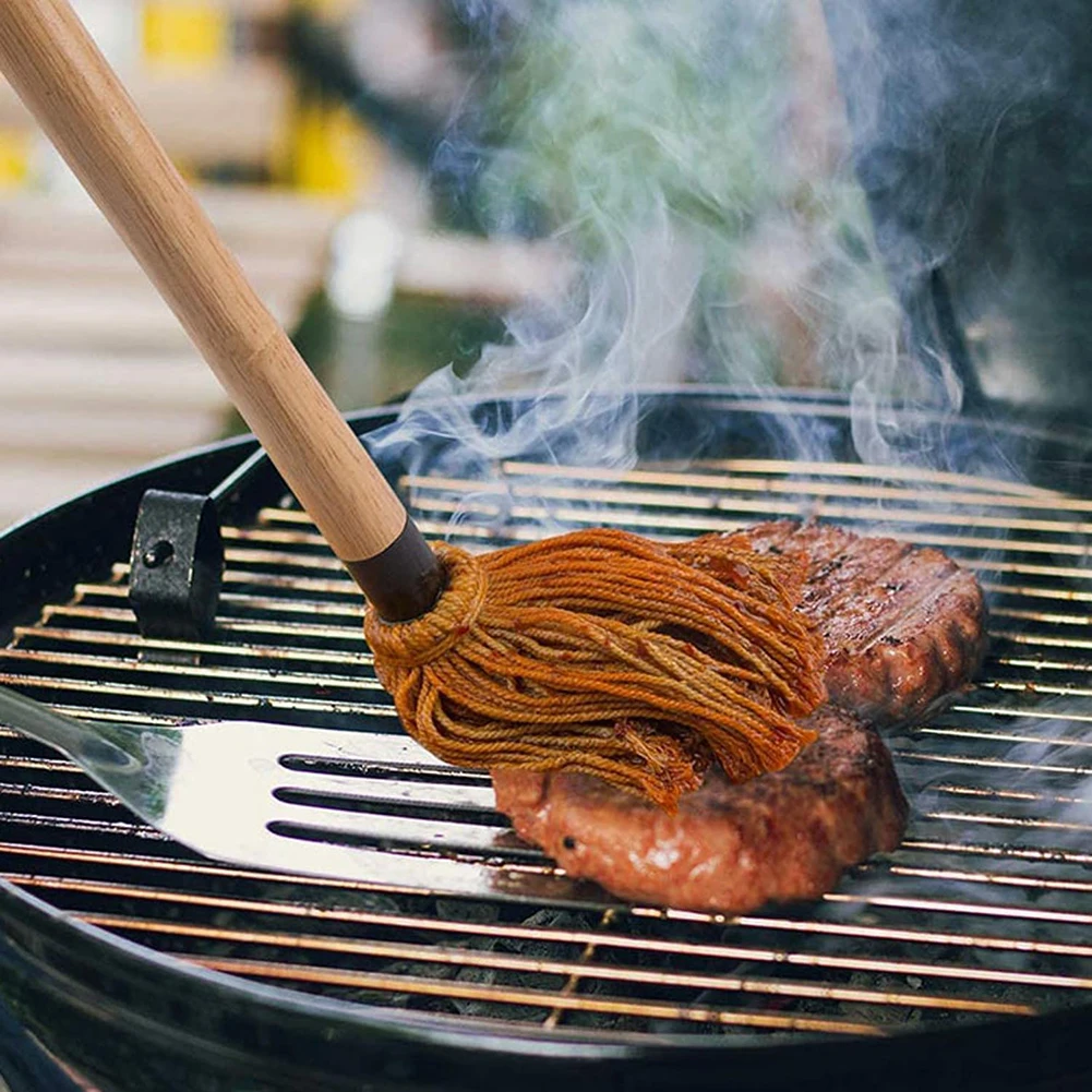BBQ Sauce Basting Mops Roasting Or Grilling For Barbeque Marinade Smoking Steak Or Glazing - Image 4