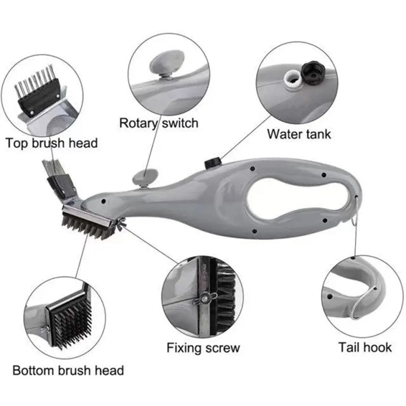 Barbecue Grill Outdoor Steam Cleaning Brushes BBQ Cleaner Suitable For Charcoal Scraper Gas Accessories Cooking Kitchen Tool - Image 5