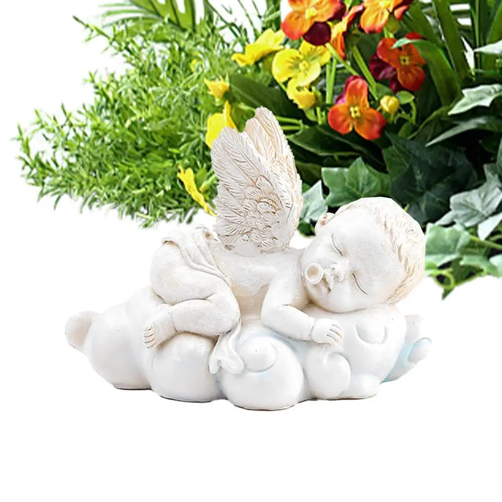 Angel Statues For Garden Angel Sculptures Ornament For Outside Angel Garden Statue Decor Waterproof Outdoor Garden Praying Angel - Image 11