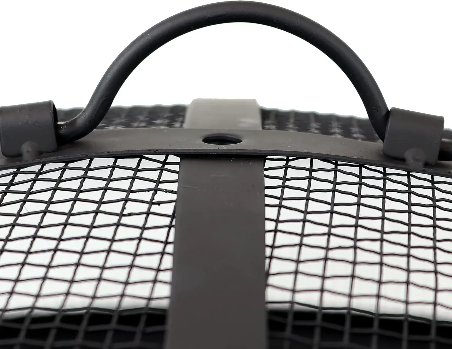 Cosmic 42-Inch Wood-Burning Steel Fire Pit with Round Spark Screen, Poker, and Built-in Grate - Rust Patina - Image 5