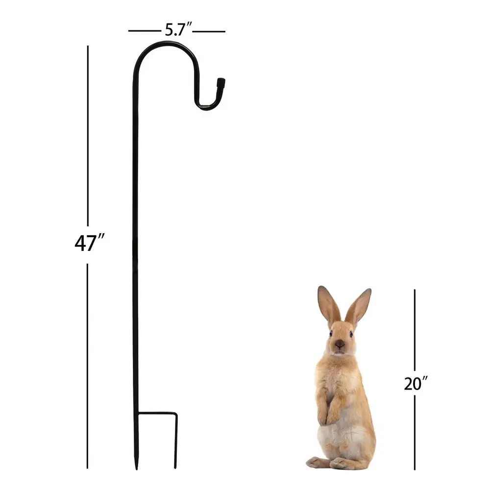 4Pcs Heavy Duty Hangers Bird Feeder Pole Shepherds Hooks Outdoor Garden Lanterns Solar Light Hanging Stakes Pot Hooks Stand - Image 8