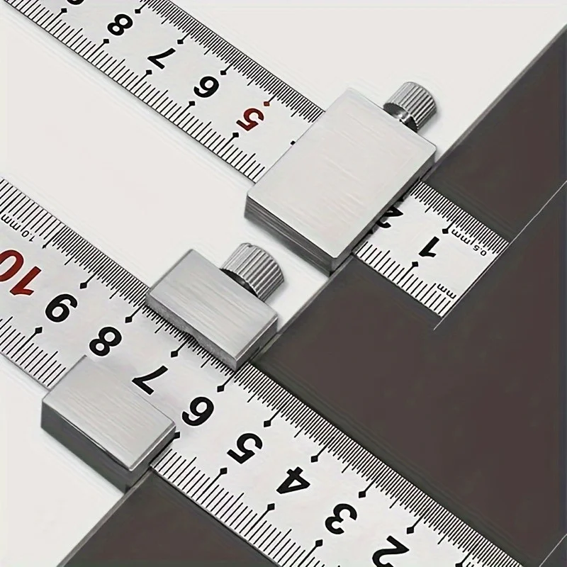 Adjustable Steel Ruler Stopper Professional Measuring Tool - Image 4