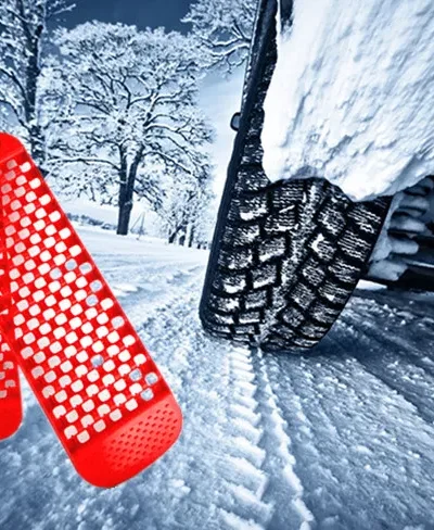 2 Pack Car Modeling Emergency Rescue Skid Plate Portable Recycling Track Road Tire Ladder Sand Mud Snow Auto Parts