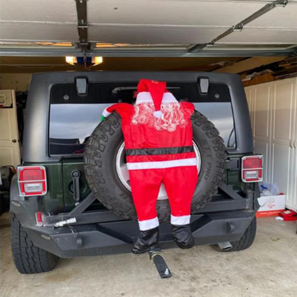 Outdoor Indoor Hanging Climbing Santa Claus Decoration - Image 3